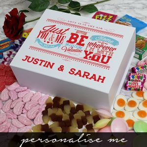 Be My Valentine Deluxe Sweet Box - Personalise me