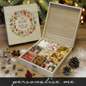 Christmas Collection - Wooden Sweet Box