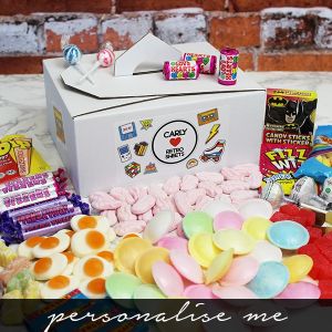 Retro Sweet Tuck Box with sweets